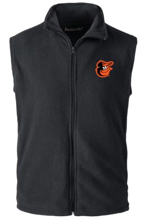 Men's Dunbrooke Black Baltimore Orioles Full-Zip Vest