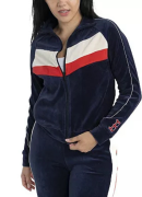 Women's Lusso Navy Boston Red Sox Nixie Raglan Full-Zip Jacket