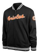 Men's '47 Black Baltimore Orioles Wax Pack Pro Camden Full-Zip Track Jacket