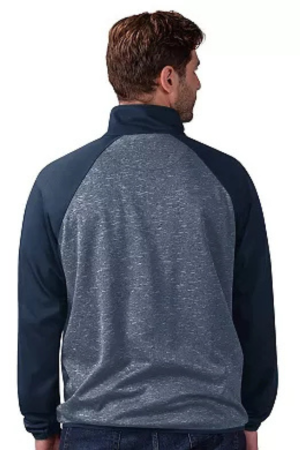 Men's G-III Sports by Carl Banks Navy Boston Red Sox Runners Raglan Full-Zip Track Jacket