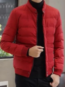 Valentines Special Couple Red Puffer Jacket