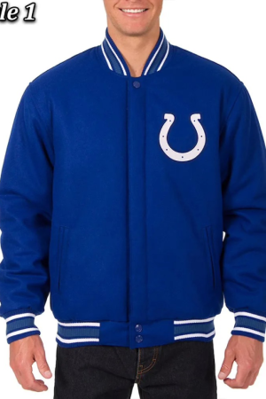 Varsity Indianapolis Colts Royal Blue Wool Jacket