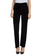 Velvet Straight-Leg Pants